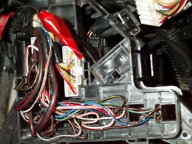 MR2 turbo wiring behind engine compartment fuse box