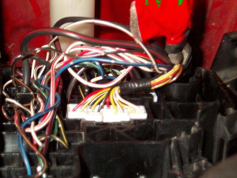 MR2 turbo wiring behind engine compartment fuse box